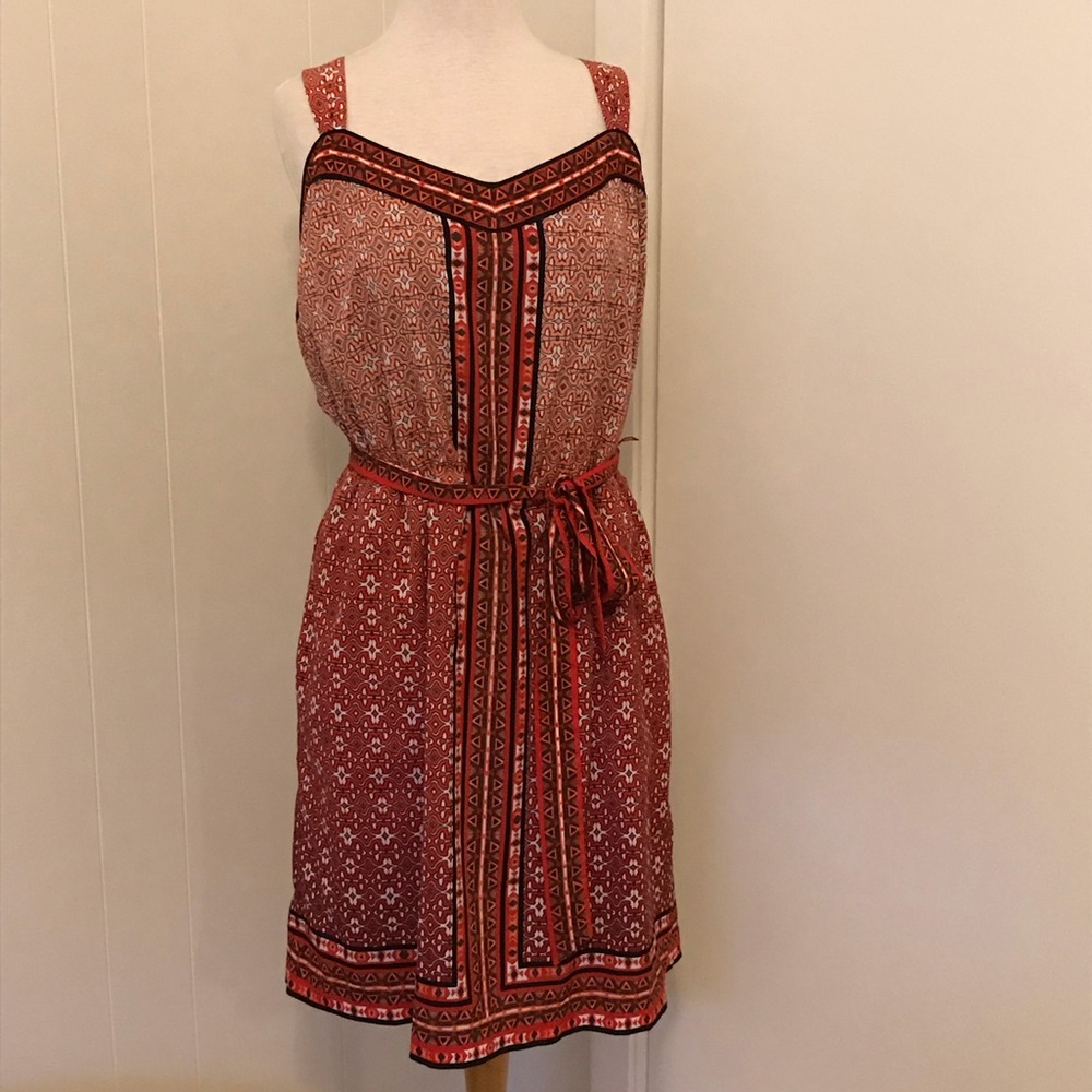 Rare red White House black market xl dress whbm